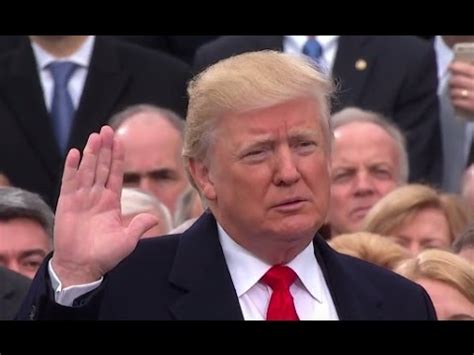 trump takes oath  office abc news youtube