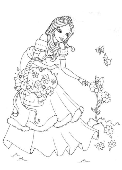 disney princess coloring pages printable  getdrawings