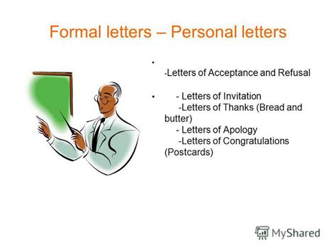 prezentatsiya na temu formal letters personal letters letters