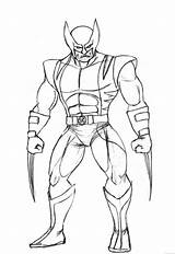 Wolverine Logan Hulk Superman Colorpages Coloringfolder sketch template