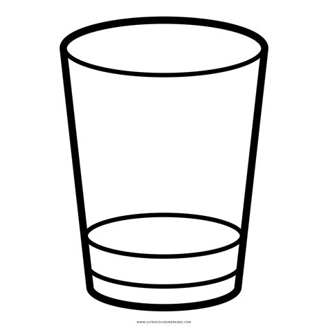 empty glass coloring pages
