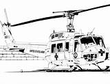 Medevac Huey Iroquois Helicopters Fc02 Aviation sketch template