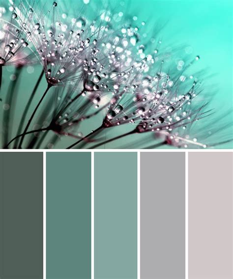 gruentoene farbpalette color palette color schemes decoracion