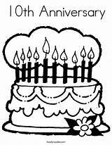 Coloring Anniversary Pages Constitution Happy 10th Kids Color Printable Cake Print Popular Favorites Built Login California Usa Add Getcolorings Coloringhome sketch template