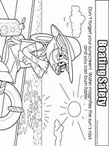 Coloring Pages Safety Sunscreen Bike Getcolorings Getdrawings sketch template