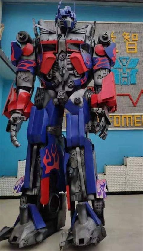 full body adult size giant optimus prime deluxe costume transformers