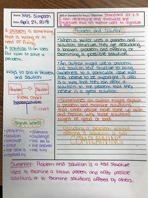 cornell notes effectively   laguage arts classroom