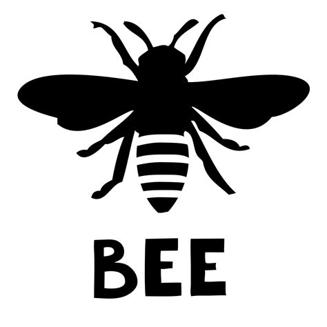 honey bee template clipart