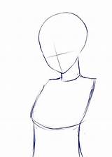 Base Body Draw Drawing Anime Sketch Upper Neck Neko Fujinomiya Let Step Hands Drawings Circle Paintingvalley Chest sketch template