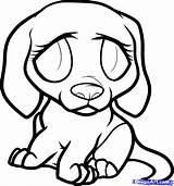 Coloring Pages Sad Puppy Beagle Cute Drawing Dog Easy Cartoon Draw Anime Step Eyes Print Drawings Color Printable Devil Paintingvalley sketch template