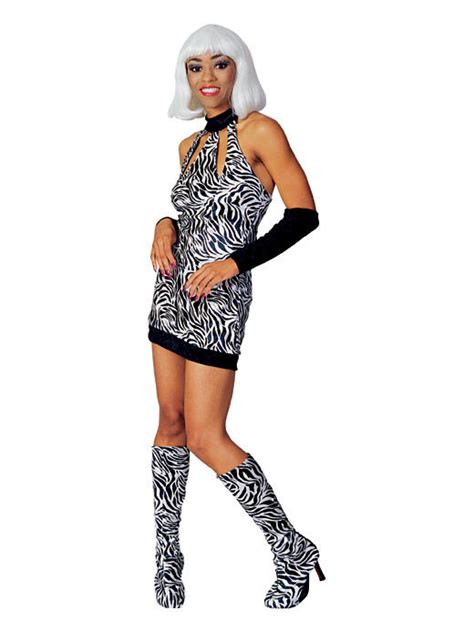 Wild Thang Pimp Ho Zebra Sexy Dress Adult Costume Ebay