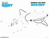 Dory Dots Finding Connect Destiny Disney Activity Printable Pages Coloring Party Sheets Pixar Pdf Dot Nemo Board Activities Kids Click sketch template