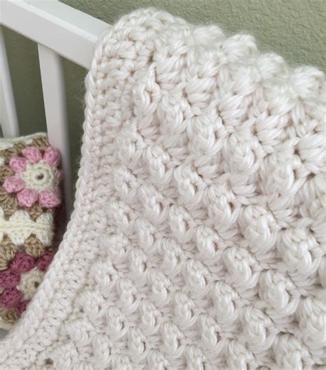 chunky baby blanket crochet project  deborah  loveknitting