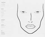 Face Makeup Blank Charts Chart Printable Make Pro sketch template