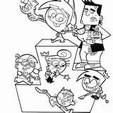 Coloring Fairly Pages Odd Parents Getcolorings Draw Printable sketch template