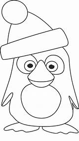 Coloring Christmas Penguin Cute Pages Animal Penguins Ready Color Kids Print Library Clipart Coloringtop sketch template