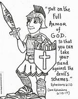 God Armor Coloring Pages Ephesians Printable Bible Paul Pillars Six Character Kjv Kids Armour Sheets Shiva Lord School Sunday Crafts sketch template