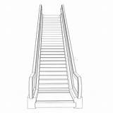 Escalator Cadre Rendent Struttura Schizzo Rende Cavo sketch template