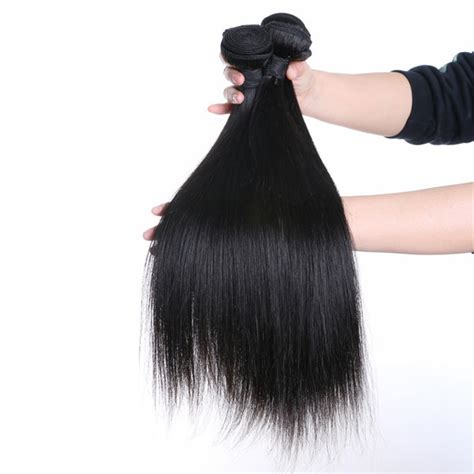 raw human hair pieces peruvian straight hair weft hairstyles weave lm