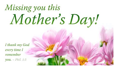 Missing You Mother S Day Holidays Ecard Free Christian Ecards Online