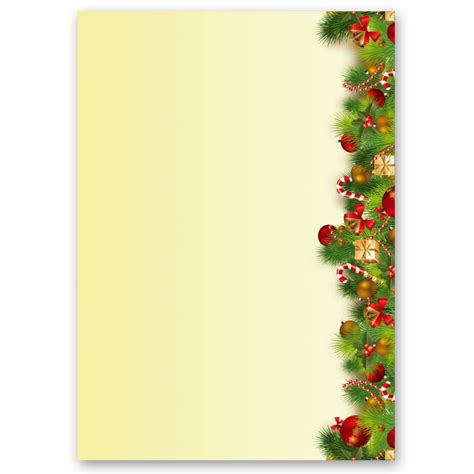 stationery paper christmas christmas   sheets din