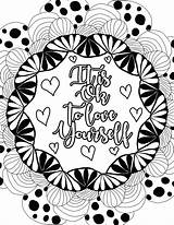 Adults Motivational Relaxation Mandala Mindfulness Zendoodle Relief Everfreecoloring sketch template