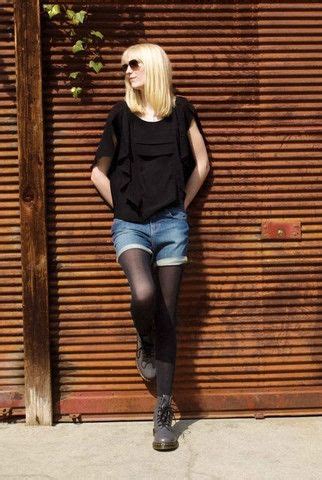 black dr martens style  jeans shorts tendances mode automne mode mode automne hiver