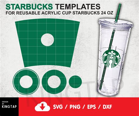 starbucks cup template  oz