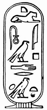 Cleopatra Hieroglyphics Egyptian Clipart Hieroglyphs Cartouche Ancient Egypt Name Etc Symbols Coloring Party Usf Edu Crafts Vii Cliparts Hieroglyphic Gif sketch template