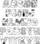 Alphabet Coloring Pages Printable Animal Letters Animals Crazy Abc Drawing Zoo Color Letter Alphabets Colorthealphabet Colouring Print Drawings Sheets Adults sketch template