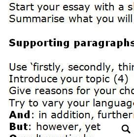 outline    paragraph essay