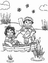 Raggedy Ann Andy Coloring sketch template