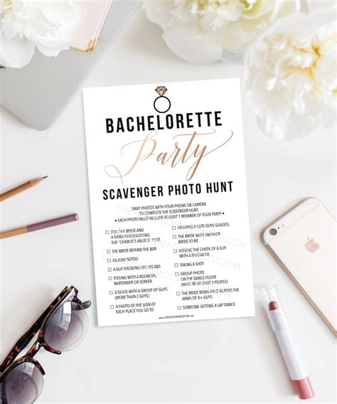 bachelorette scavenger photo hunt bachelorette party game etsy