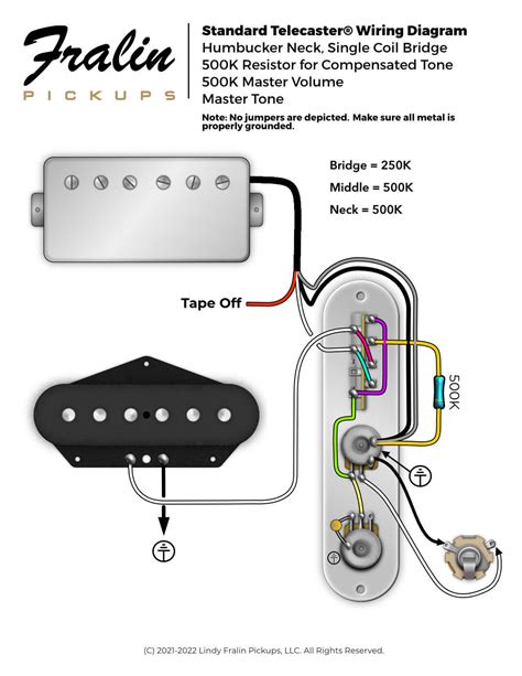wiring diagram  telecaster  humbucker wiring diagram