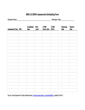 mds assessment form fill  sign printable template