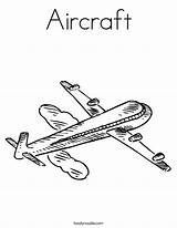 Coloring Airplane Aircraft Transportation Air Pages Jet Vehicle Noodle Clipart Twisty Print Popular Twistynoodle Plane Library Coloringhome sketch template