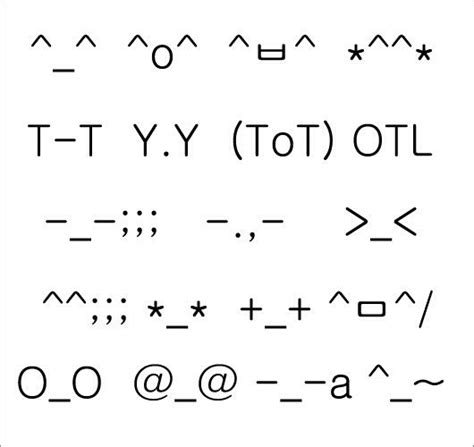 Korean Emoji Cool Text Symbols Emoji Texts Korean Emoticons