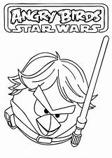 Coloring Luke Angry Birds Wars Star Pages Skywalker Printable Bird Lightsaber Drawing Colouring Movies Kids Lego Print Useful Most Ecoloringpage sketch template