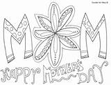Mothers Coloring Mother Pages Happy Printable Cards Print Grandma Color Doodle Alley Kids Preschool Drawing Sheets Adults Disney Colouring Mom sketch template