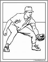 Baseball Coloring Pages Player Printable Players Mlb Pitcher Sheet Print Ball Sports Batter Outfield Colorwithfuzzy Pdf Cartoon Choose Board sketch template
