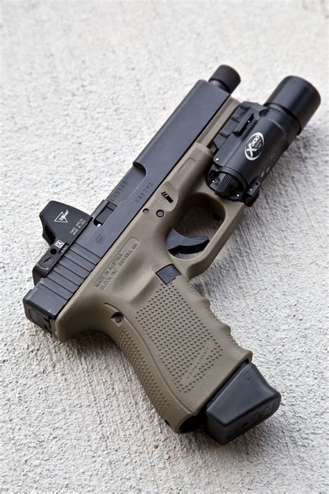 Tacticallurk “fde Glock 19 Gen 4 Trijicon Rmr Surefire X300
