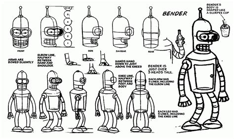 bender coloring page coloring home