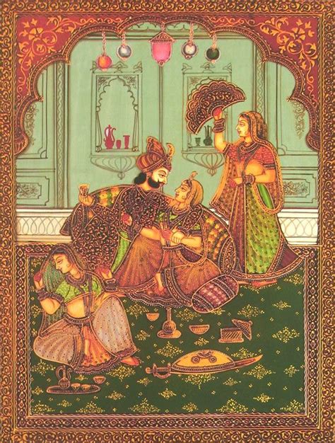 The Mughal Harem Indian Paintings Mughal Miniature