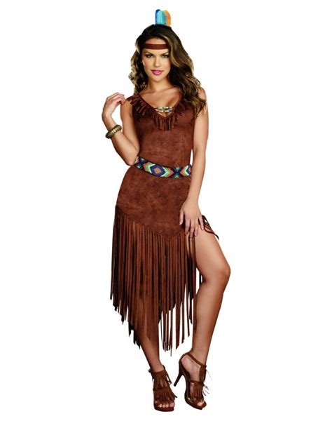 Hot On The Trail Womens Indian Princess Pocahontas Costume