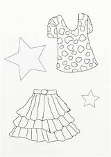 Fashion Coloring Skirts Tops Skirt Top sketch template