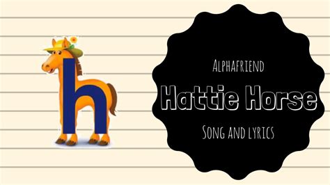 hattie horse alphafriend song  lyrics youtube