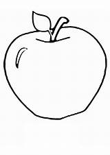 Manzana Manzanas Frutas Dibujosonline Categorias sketch template