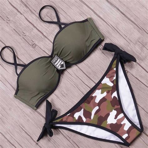 Tcbsg 2019 Sexy Bandage Push Up Bikini Set Swimwear Women Swimsuit