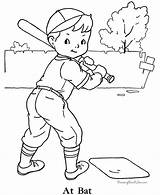 Baseball Coloring Pages Kids Sports Printable Print Color Sheet Cartoon Boys Sheets Clipart Boy Raisingourkids Braves Realistic Library Book Atlanta sketch template