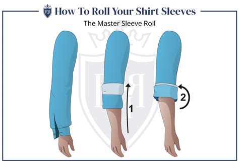 roll  shirt sleeves  sleeve folding methods  men rmrs